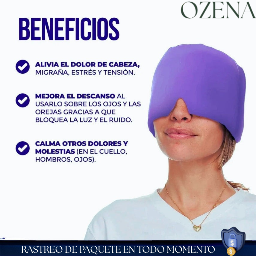 Gorro Gel para Dolor de Cabeza y Migraña - Frio/Caliente