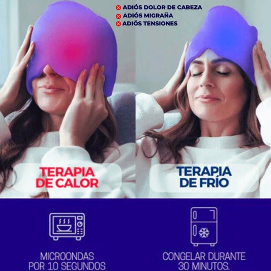Gorro Gel para Dolor de Cabeza y Migraña - Frio/Caliente